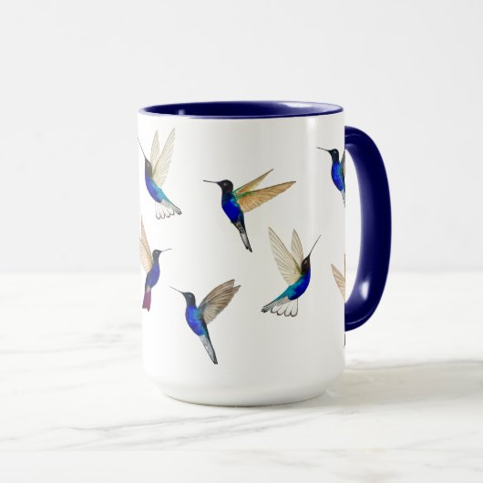 Custom Hummingbirds Mug マグカップ (正面右)