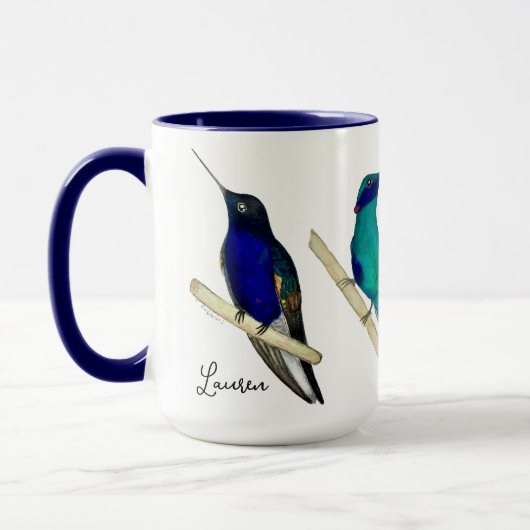 Custom Hummingbirds Mug マグカップ (左)