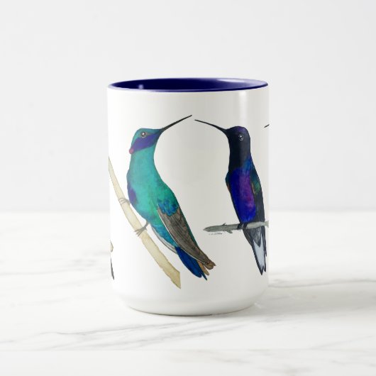 Custom Hummingbirds Mug マグカップ (中央)