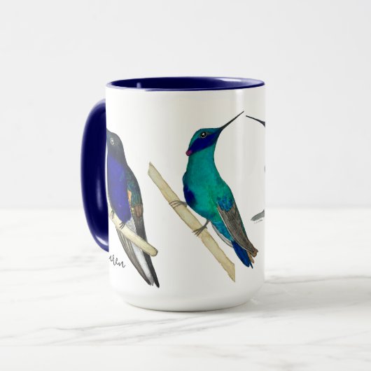 Custom Hummingbirds Mug マグカップ (正面左)