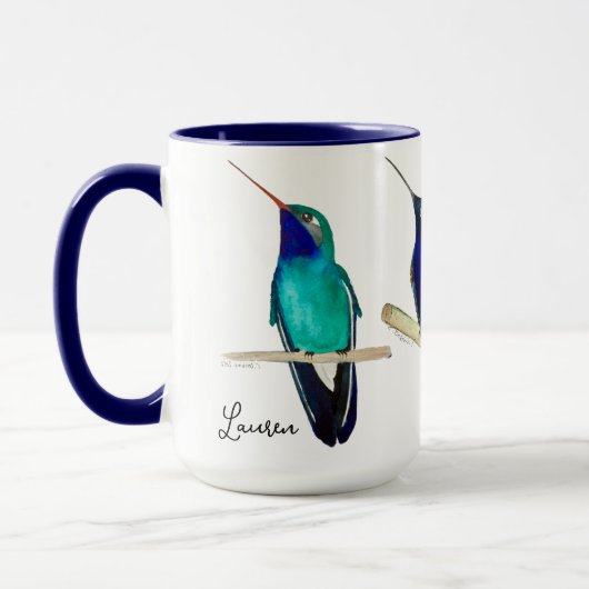Custom Hummingbirds Mug マグカップ (左)