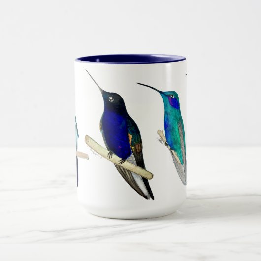 Custom Hummingbirds Mug マグカップ (中央)