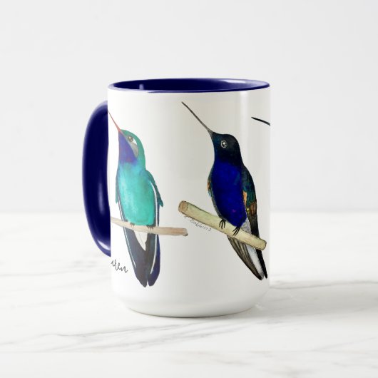 Custom Hummingbirds Mug マグカップ (正面左)