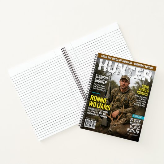 Custom HUNTER Magazine Cover Journal, Hunter Gift ノートブック (内部)