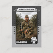Custom Hunter Trading Card, Hunting Gifts Hunter  コーリングカード (正面)