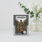Custom Hunter Trading Card, Hunting Gifts Hunter  コーリングカード (スタンド正面)