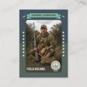 Custom Hunter Trading Card, Hunting Gifts Hunter コーリングカード (正面)