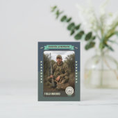 Custom Hunter Trading Card, Hunting Gifts Hunter コーリングカード (スタンド正面)