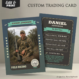 Custom Hunter Trading Card, Hunting Gifts Hunter コーリングカード