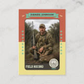 Custom Hunter Trading Card, Hunting Gifts Hunter  コーリングカード (正面)