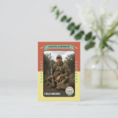 Custom Hunter Trading Card, Hunting Gifts Hunter  コーリングカード (スタンド正面)