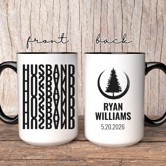 Custom Husband and Wife Mug | Anniversary Gift コーヒーマグカップ