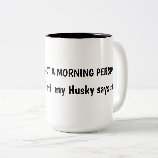 Custom Husky Coffee Mug ツートーンマグカップ (正面右)