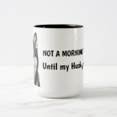Custom Husky Coffee Mug ツートーンマグカップ (中央)