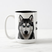 Custom Husky Coffee Mug ツートーンマグカップ (左)