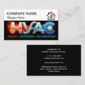 Custom HVAC Business Card with Company Logo slog 3 名刺 (正面/裏面)