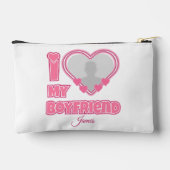 Custom I Love My Boyfriend – Add Photo & Name アクセサリーポーチ (裏面)