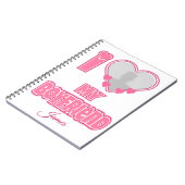 Custom I Love My Boyfriend – Add Photo & Name ノートブック (左側)