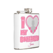 Custom I Love My Boyfriend – Add Photo & Name フラスク (右)