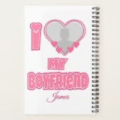 Custom I Love My Boyfriend – Add Photo & Name プランナー手帳 (裏面)