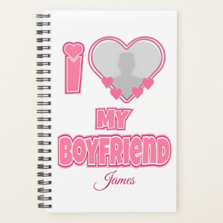 Custom I Love My Boyfriend – Add Photo & Name プランナー手帳