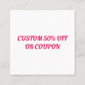 Custom I Love My Boyfriend – Add Photo & Name 割引カード (裏面)