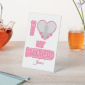 Custom I Love My Boyfriend – Add Photo & Name 台座サイン (インサイチュ)