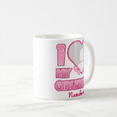 Custom I Love My Girlfriend – Add Photo & Name コーヒーマグカップ (正面右)