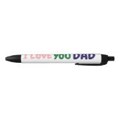  custom i love you dad Make your own  黒ボールペン (ボトム)