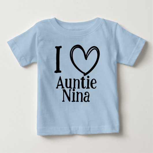 Custom "I ❤️ My (Name)" Infant/Toddler Tee ベビーTシャツ (正面)