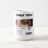 Custom Image, name & Text | Personalized Mug コーヒーマグカップ (中央)