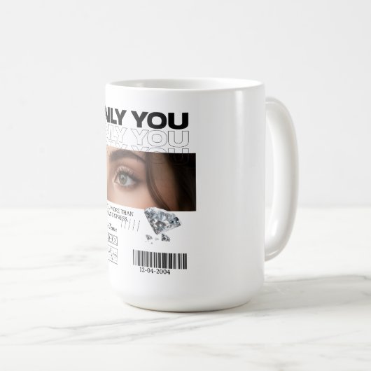 Custom Image, name & Text | Personalized Mug コーヒーマグカップ (正面右)