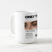Custom Image, name & Text | Personalized Mug コーヒーマグカップ (正面左)