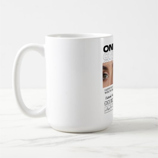 Custom Image, name & Text | Personalized Mug コーヒーマグカップ (左)