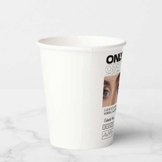 Custom Image, name & Text | Personalized Mug 紙コップ (右)