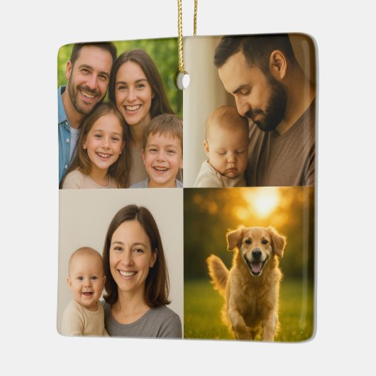 Custom Image Text セラミックオーナメント (左)