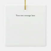 Custom Image Text セラミックオーナメント (裏面)