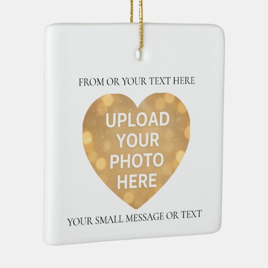Custom Image Text セラミックオーナメント (右)