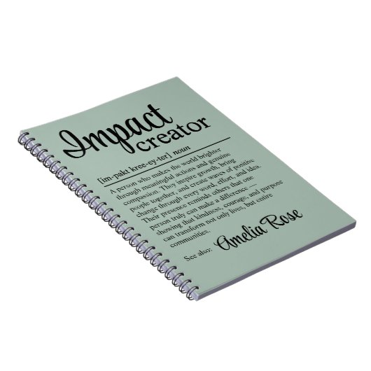 Custom Impact Creator Definition Appreciation ノートブック (右側)