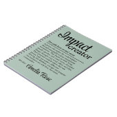 Custom Impact Creator Definition Appreciation ノートブック (左側)