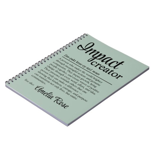 Custom Impact Creator Definition Appreciation ノートブック (左側)