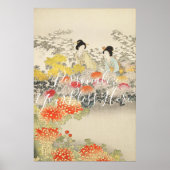 CUSTOM Imperial O-oku Elegant Kimono Print  ポスター (正面)