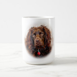 Custom Impressionist Boykin Spaniel Portrait Mug コーヒーマグカップ