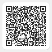 Custom Info Personalized Square Sticker Label Desi スクエアシール (正面)