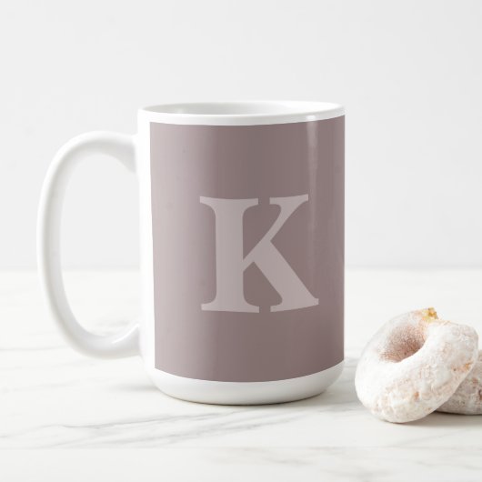 Custom Initial Cozy Coffee Tea Mug コーヒーマグカップ (ドーナツ)