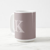 Custom Initial Cozy Coffee Tea Mug コーヒーマグカップ (正面左)