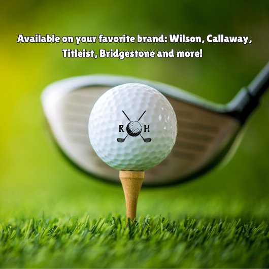 Custom Initial modern ゴルフボール