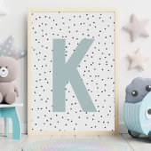 Custom Initial Print | Modern Monogram Wall Art ポスター