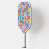 Custom Initial Smiley Face Pickleball Paddle ピックルボールラケット (左)