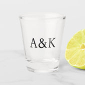 Custom Initials  ショットグラス (正面)